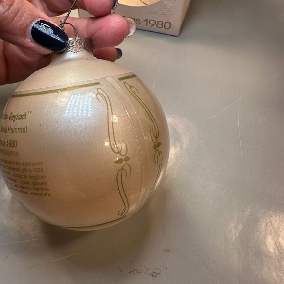 Schmid Berta Hummel Parade Toyland Glass Ornament Christmas 1980 Vintage Decor - Picture 5 of 10